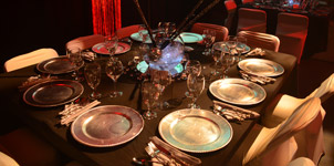 Photo of place settings at the Metroplex
